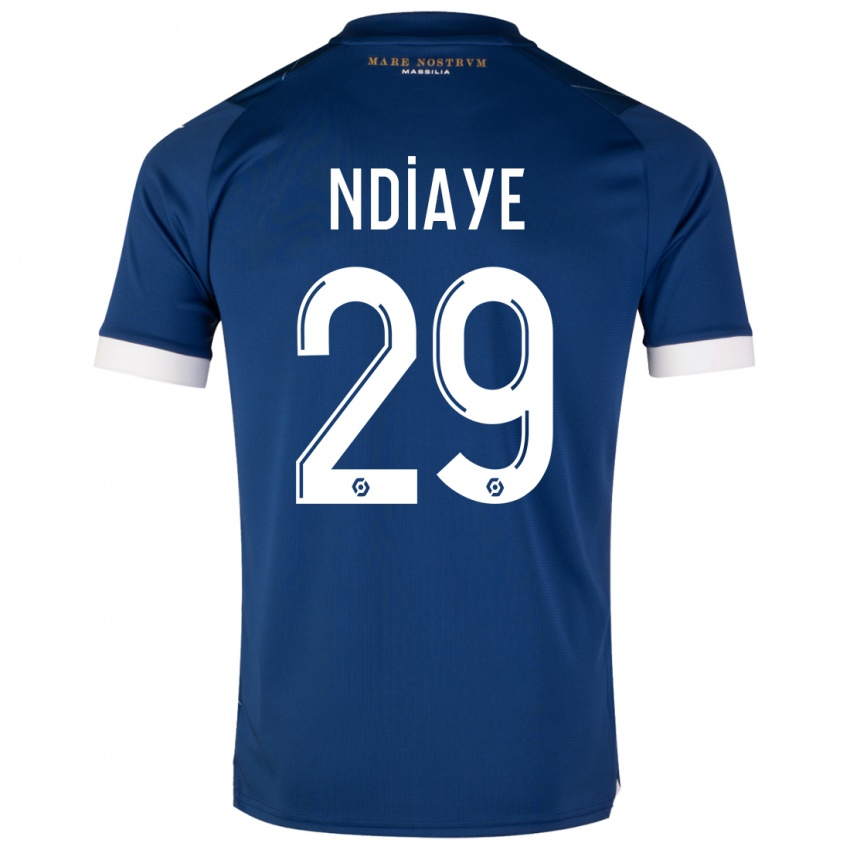 Kinder Iliman Ndiaye #29 Dunkelblau Auswärtstrikot Trikot 2023/24 T-Shirt Schweiz