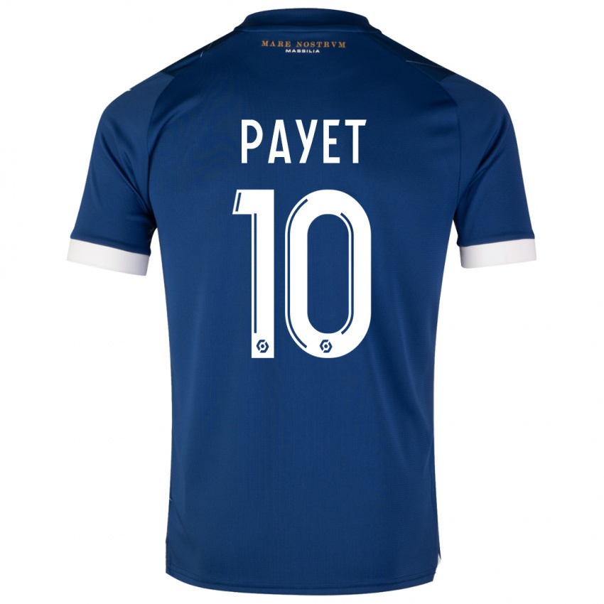 Enfant Maillot Dimitri Payet #10 Bleu Foncé Tenues Extérieur 2023/24 T-Shirt Suisse