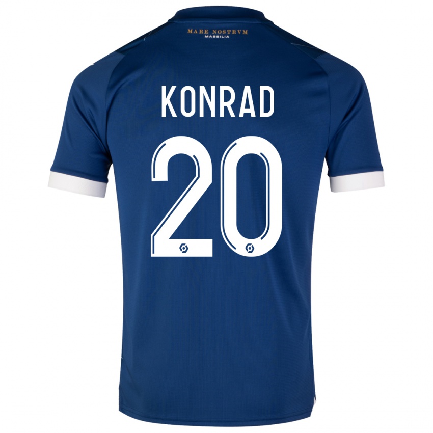 Kinder Konrad De La Fuente #20 Dunkelblau Auswärtstrikot Trikot 2023/24 T-Shirt Schweiz