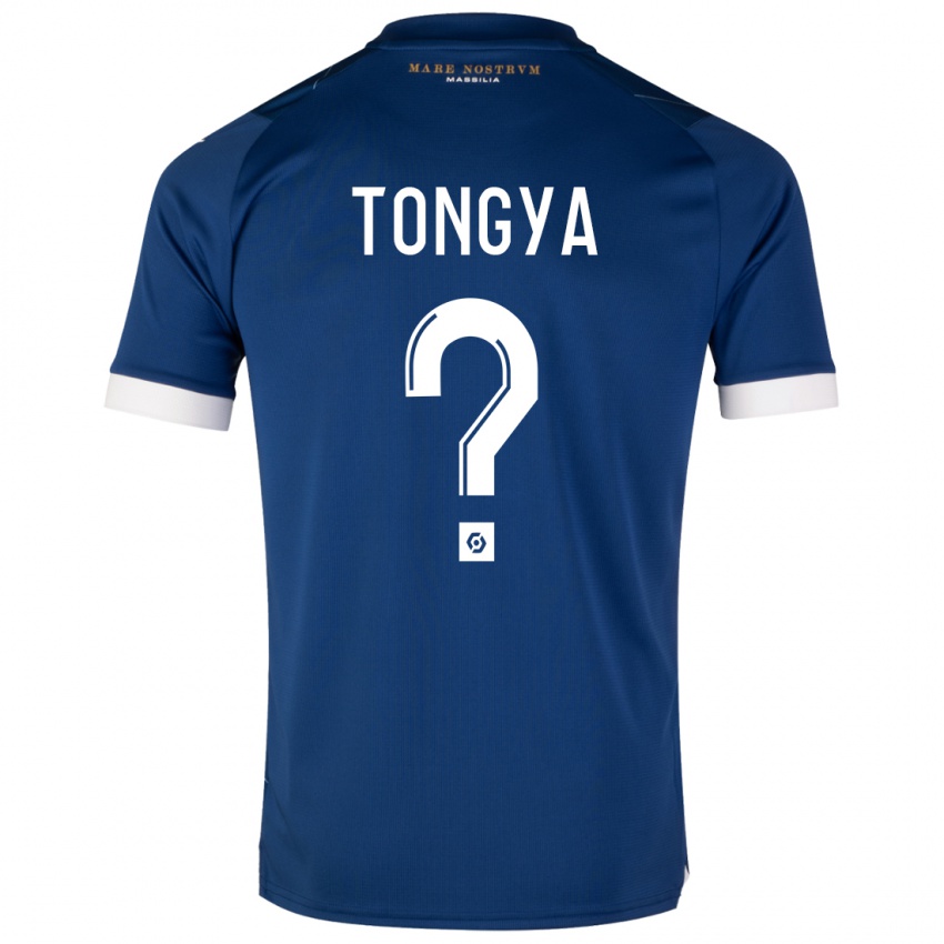 Kinder Franco Tongya #0 Dunkelblau Auswärtstrikot Trikot 2023/24 T-Shirt Schweiz