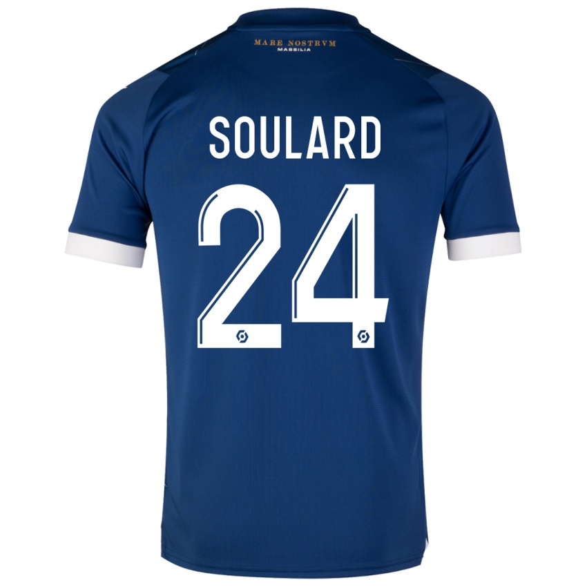 Kinder Amandine Soulard #24 Dunkelblau Auswärtstrikot Trikot 2023/24 T-Shirt Schweiz