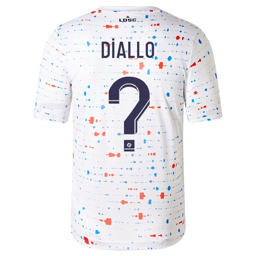 Enfant Maillot Alpha Diallo #0 Blanc Tenues Extérieur 2023/24 T-Shirt Suisse