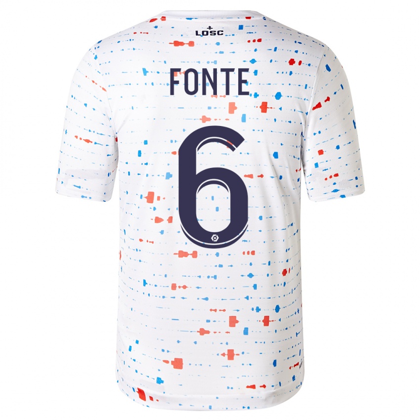 Enfant Maillot Jose Fonte #6 Blanc Tenues Extérieur 2023/24 T-Shirt Suisse