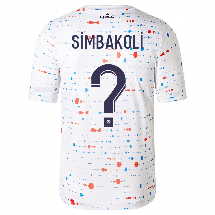 Enfant Maillot Mamadou Simbakoli #0 Blanc Tenues Extérieur 2023/24 T-Shirt Suisse