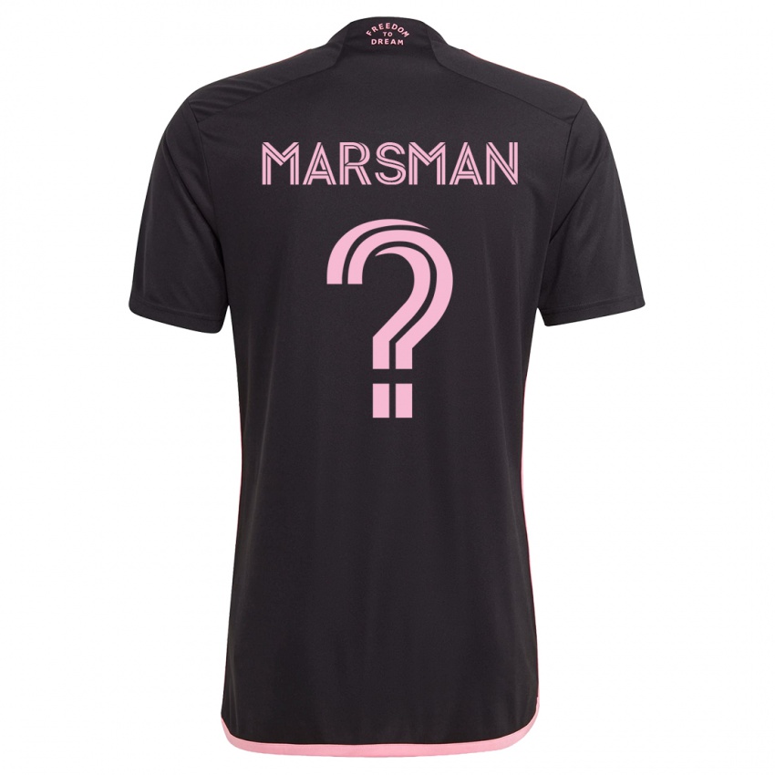 Enfant Maillot Nick Marsman #0 Noir Tenues Extérieur 2023/24 T-Shirt Suisse