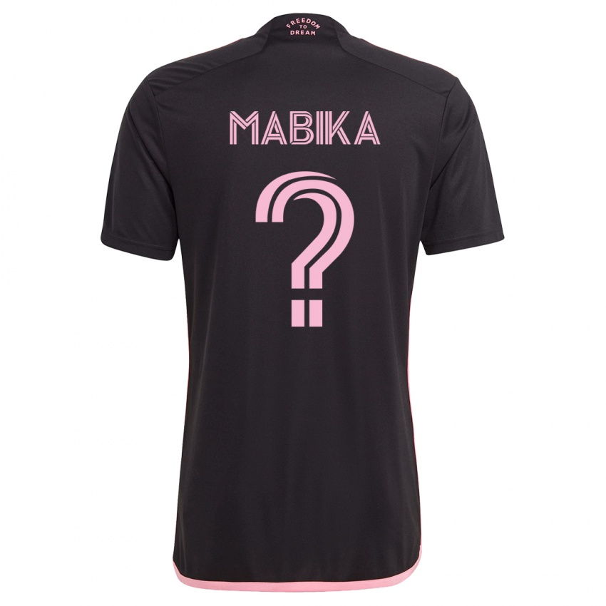 Kinder Aimé Mabika #0 Schwarz Auswärtstrikot Trikot 2023/24 T-Shirt Schweiz