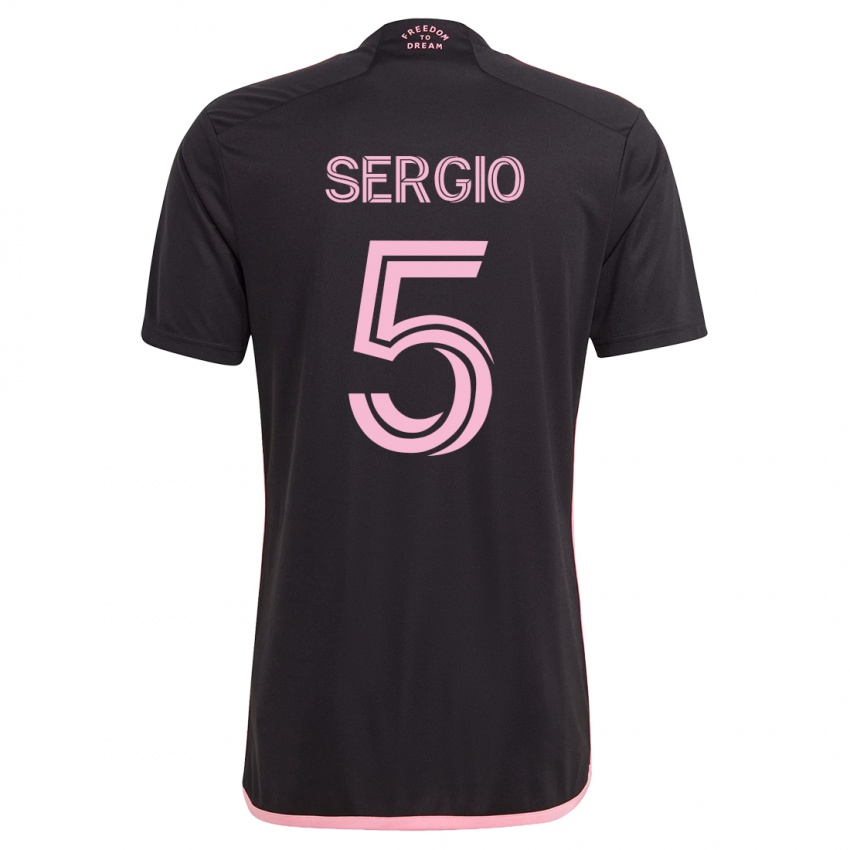 Kinder Sergio Busquets #5 Schwarz Auswärtstrikot Trikot 2023/24 T-Shirt Schweiz