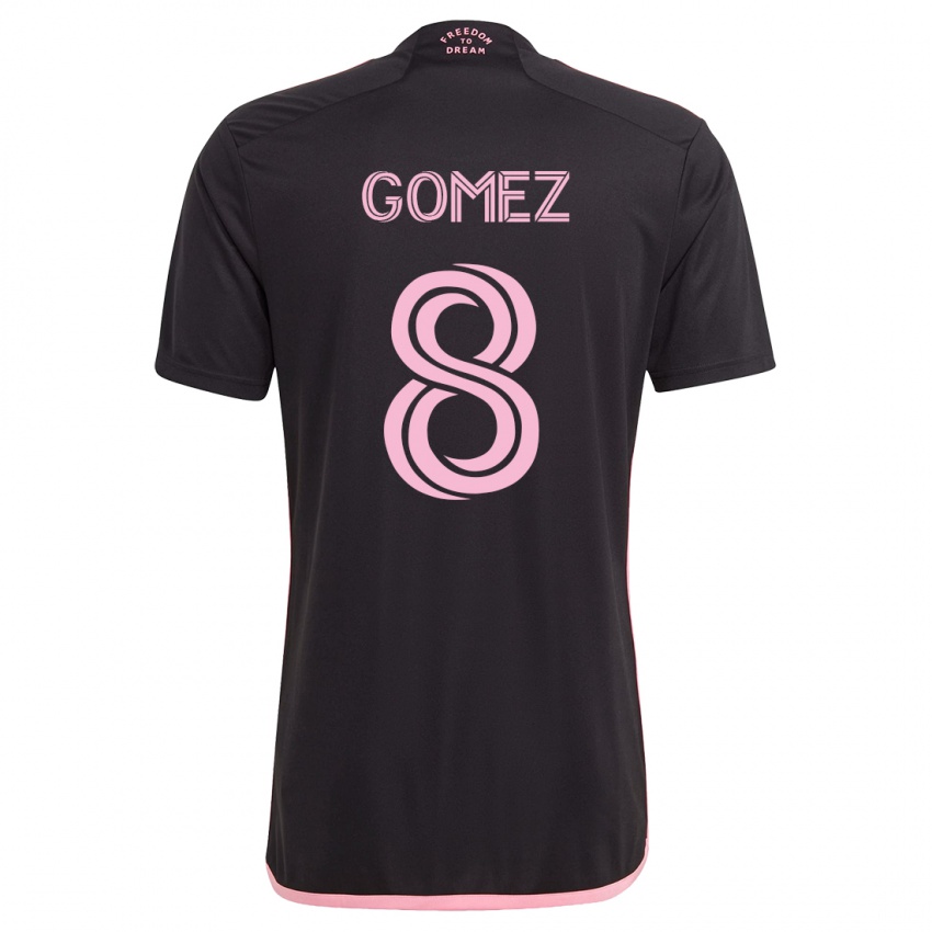 Enfant Maillot Diego Gómez #8 Noir Tenues Extérieur 2023/24 T-Shirt Suisse