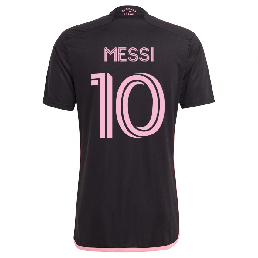 Kinder Lionel Messi #10 Schwarz Auswärtstrikot Trikot 2023/24 T-Shirt Schweiz