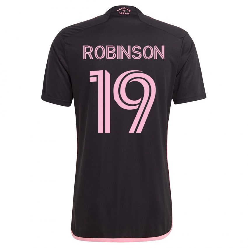 Enfant Maillot Robbie Robinson #19 Noir Tenues Extérieur 2023/24 T-Shirt Suisse