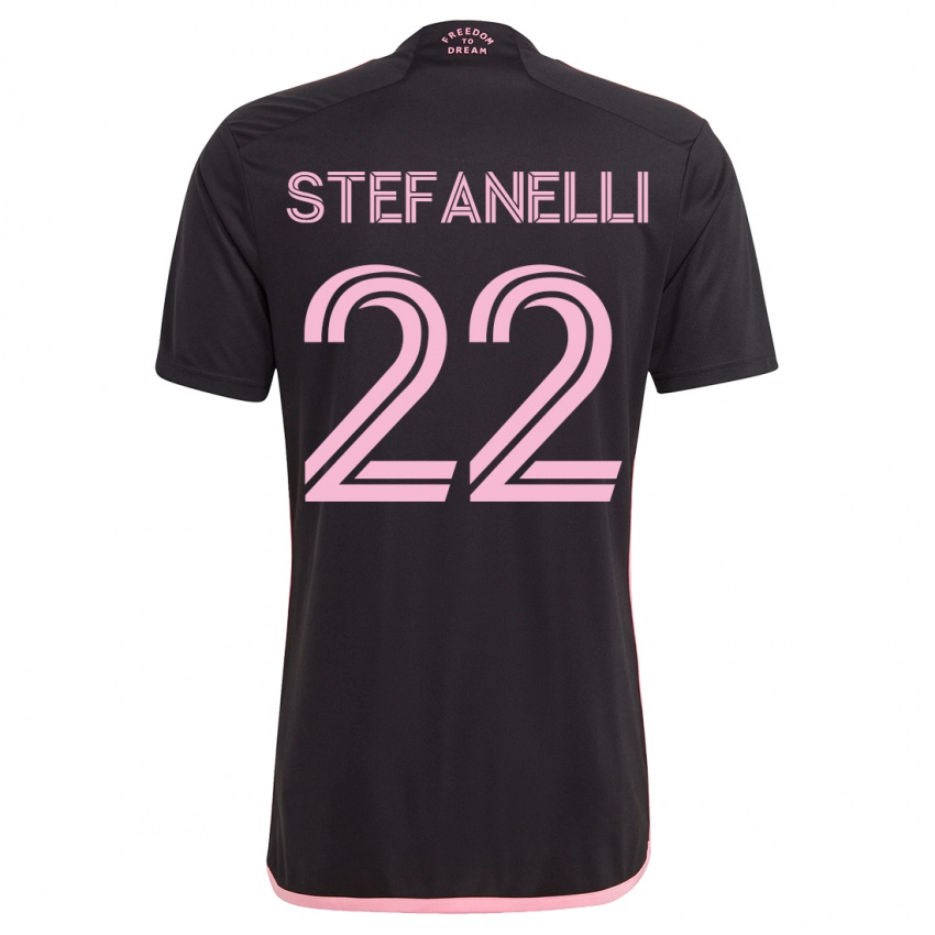 Enfant Maillot Nicolás Stefanelli #22 Noir Tenues Extérieur 2023/24 T-Shirt Suisse