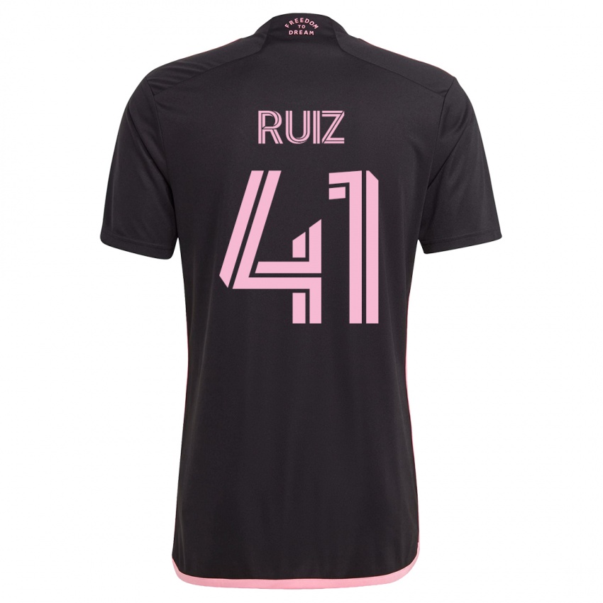 Kinder David Ruíz #41 Schwarz Auswärtstrikot Trikot 2023/24 T-Shirt Schweiz