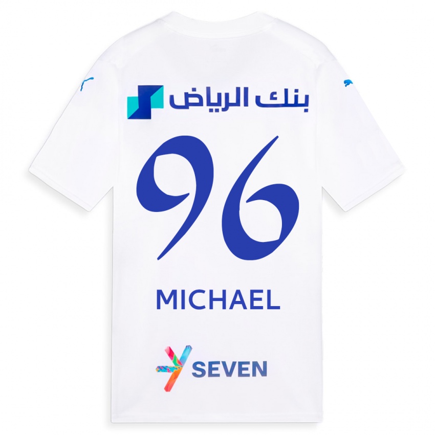 Enfant Maillot Michael #96 Blanc Tenues Extérieur 2023/24 T-Shirt Suisse