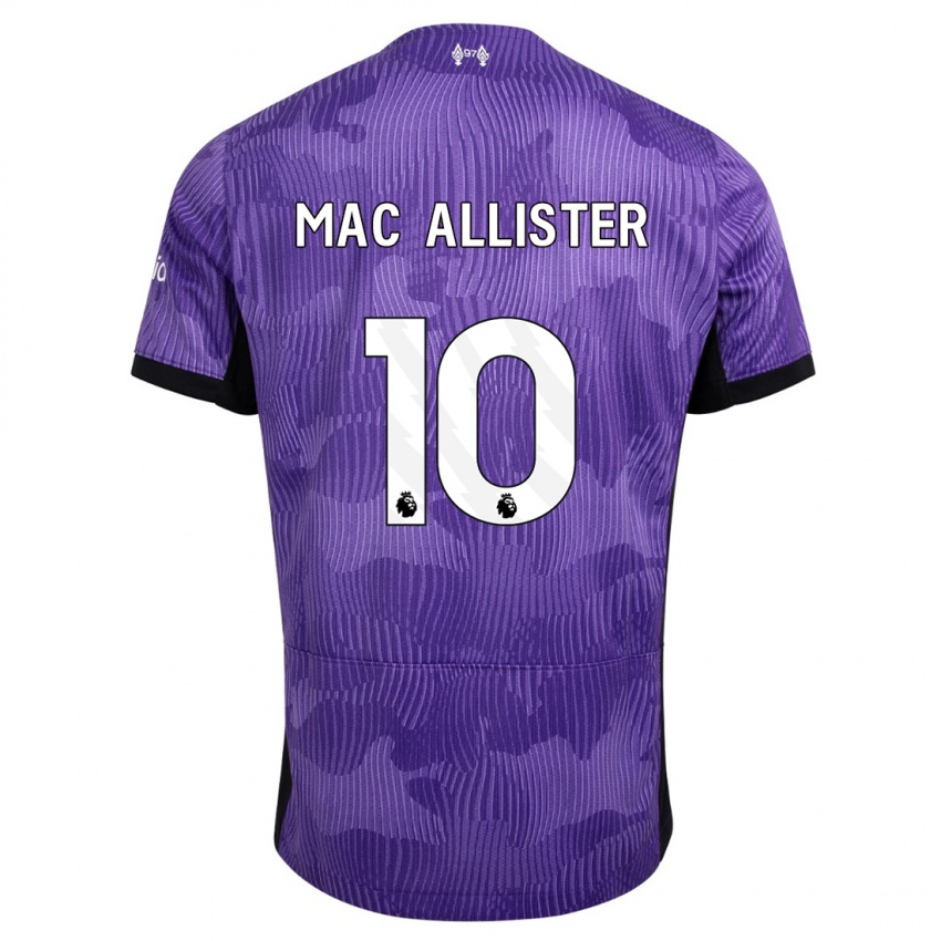 Enfant Maillot Alexis Mac Allister #10 Violet Troisieme 2023/24 T-Shirt Suisse