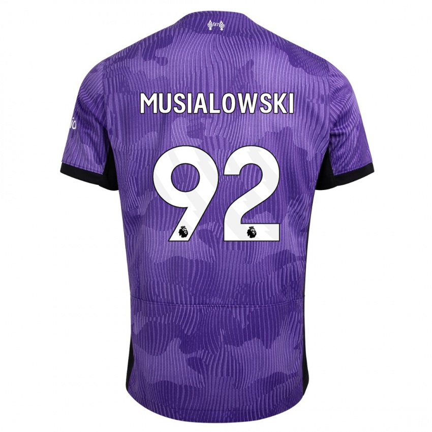 Enfant Maillot Mateusz Musialowski #92 Violet Troisieme 2023/24 T-Shirt Suisse