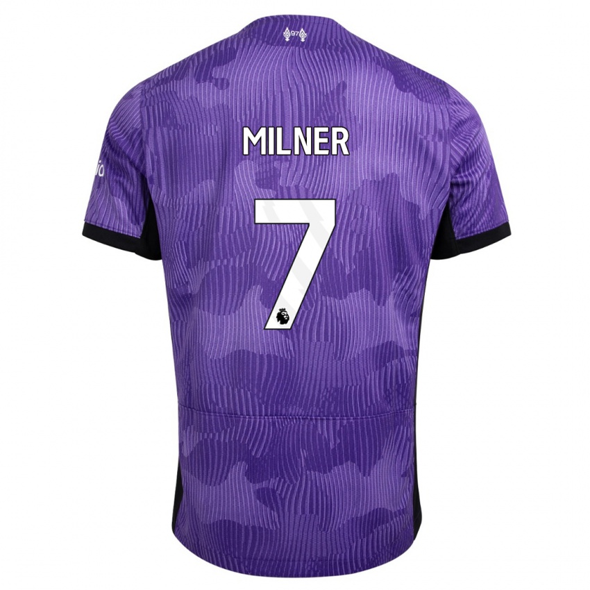 Enfant Maillot James Milner #7 Violet Troisieme 2023/24 T-Shirt Suisse