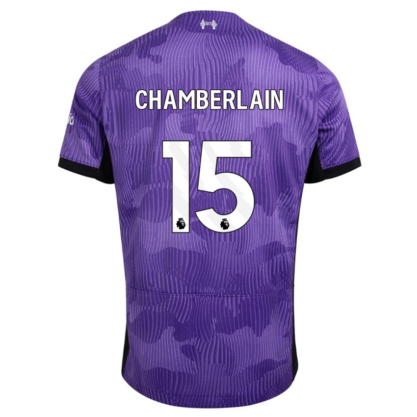 Enfant Maillot Alex Oxlade Chamberlain #15 Violet Troisieme 2023/24 T-Shirt Suisse