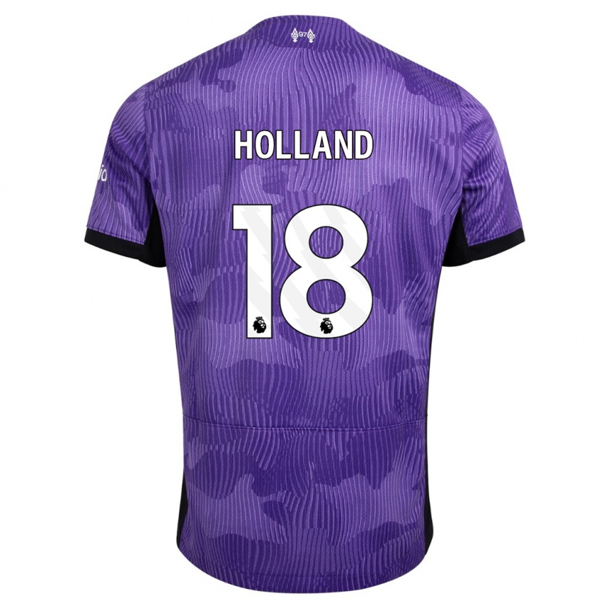 Enfant Maillot Ceri Holland #18 Violet Troisieme 2023/24 T-Shirt Suisse