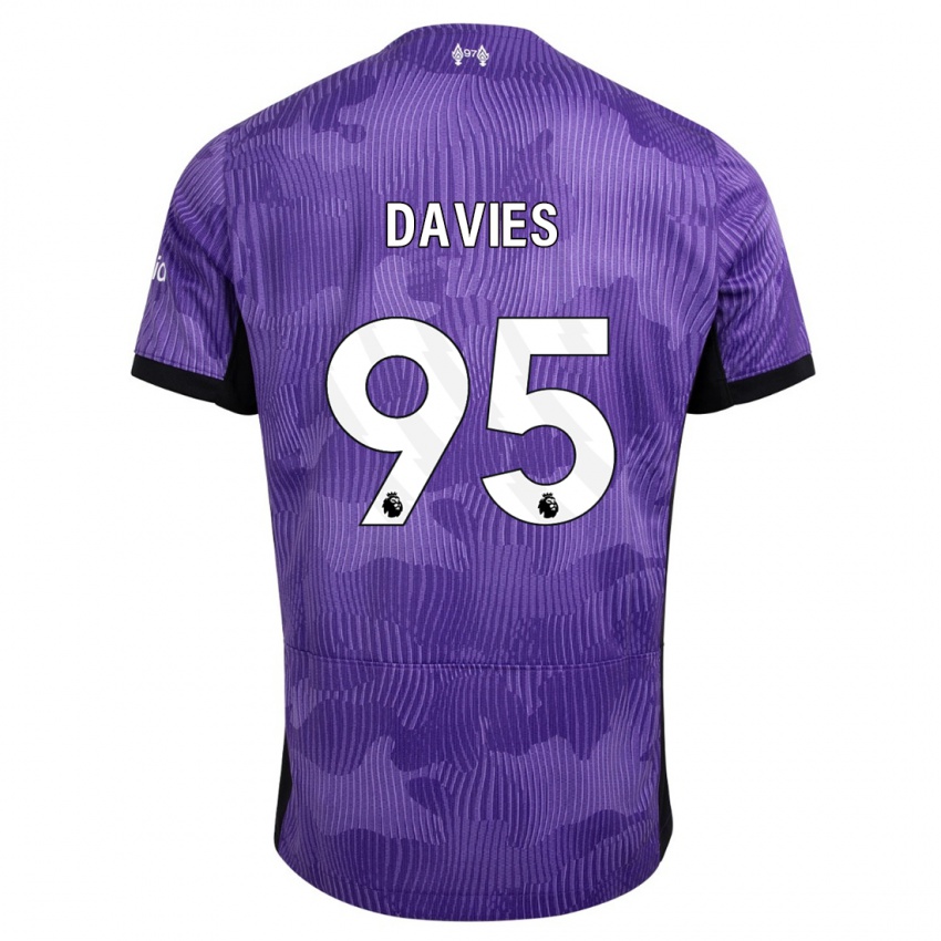 Kinder Harvey Davies #95 Lila Ausweichtrikot Trikot 2023/24 T-Shirt Schweiz