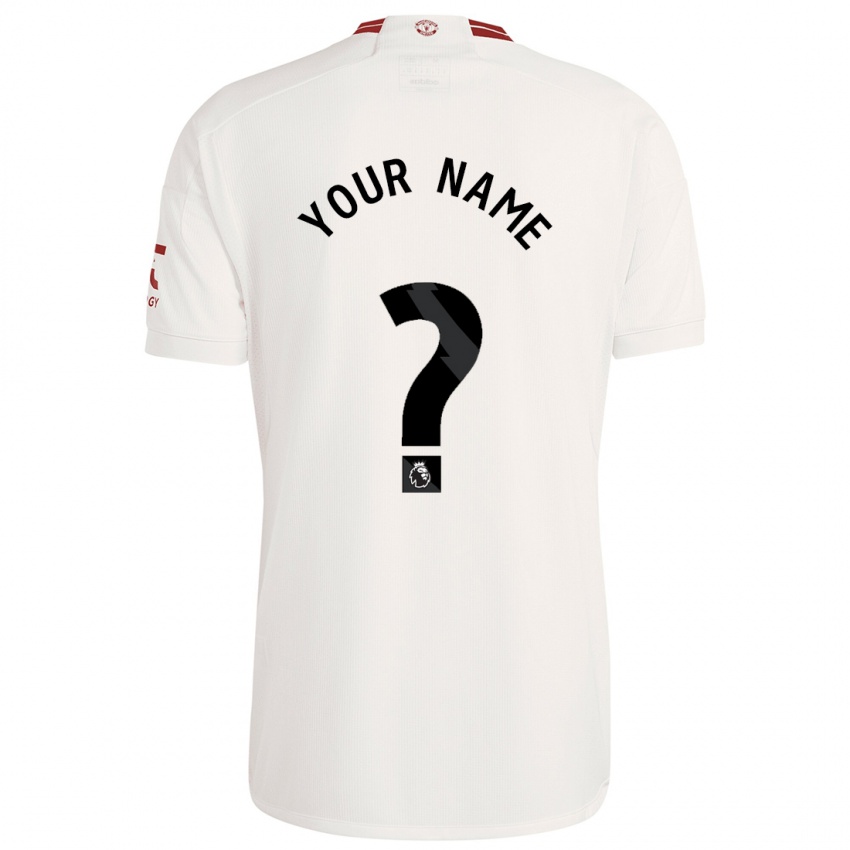 Enfant Maillot Votre Nom #0 Blanc Troisieme 2023/24 T-Shirt Suisse