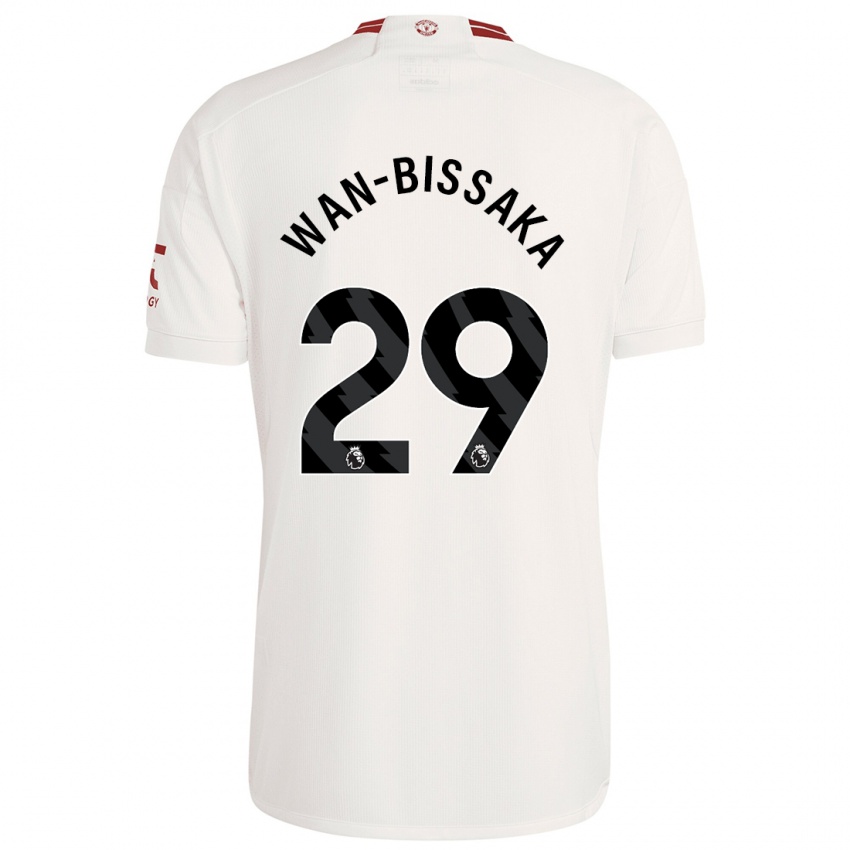 Enfant Maillot Aaron Wan-Bissaka #29 Blanc Troisieme 2023/24 T-Shirt Suisse