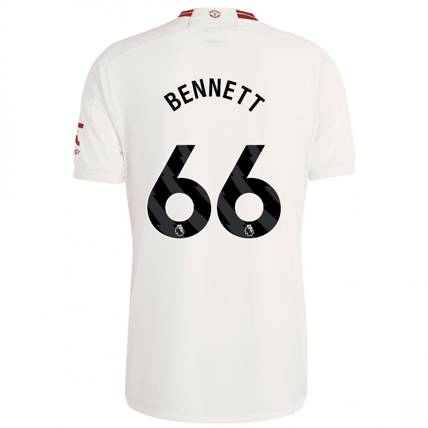 Kinder Rhys Bennett #66 Weiß Ausweichtrikot Trikot 2023/24 T-Shirt Schweiz