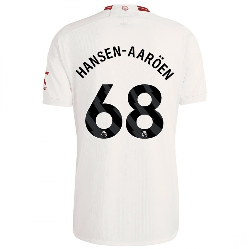 Kinder Isak Hansen-Aaröen #68 Weiß Ausweichtrikot Trikot 2023/24 T-Shirt Schweiz