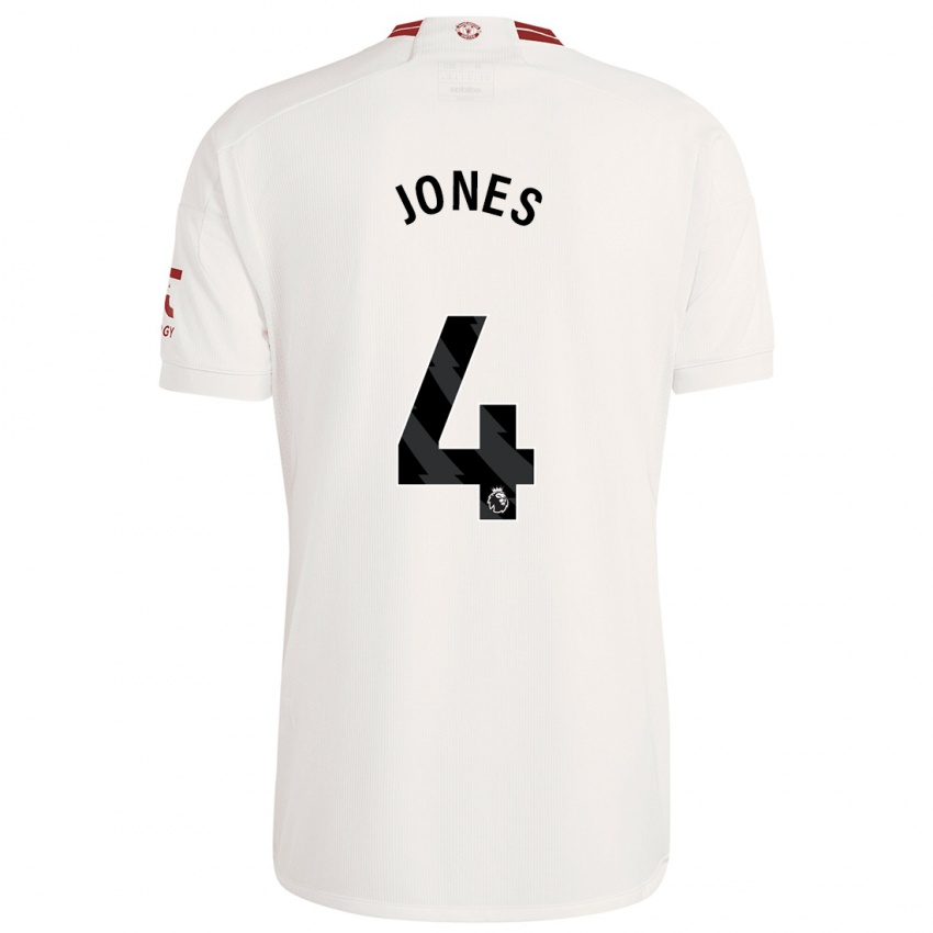 Kinder Phil Jones #4 Weiß Ausweichtrikot Trikot 2023/24 T-Shirt Schweiz