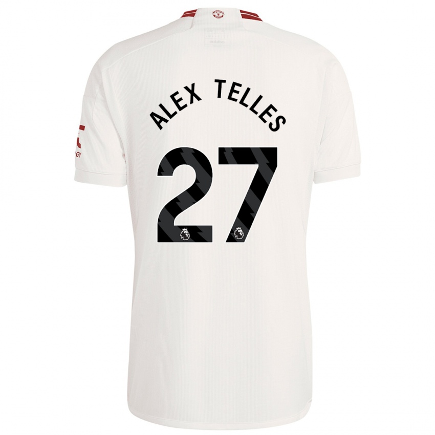 Kinder Alex Nicolao Telles #27 Weiß Ausweichtrikot Trikot 2023/24 T-Shirt Schweiz