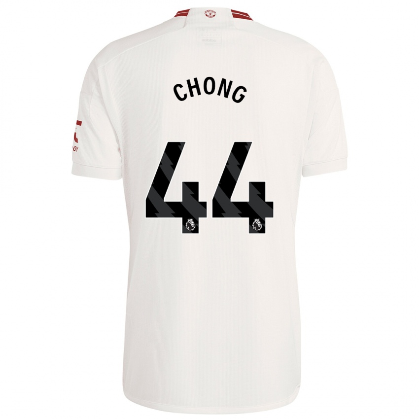 Enfant Maillot Tahith Chong #44 Blanc Troisieme 2023/24 T-Shirt Suisse