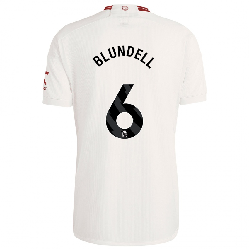Kinder Hannah Blundell #6 Weiß Ausweichtrikot Trikot 2023/24 T-Shirt Schweiz