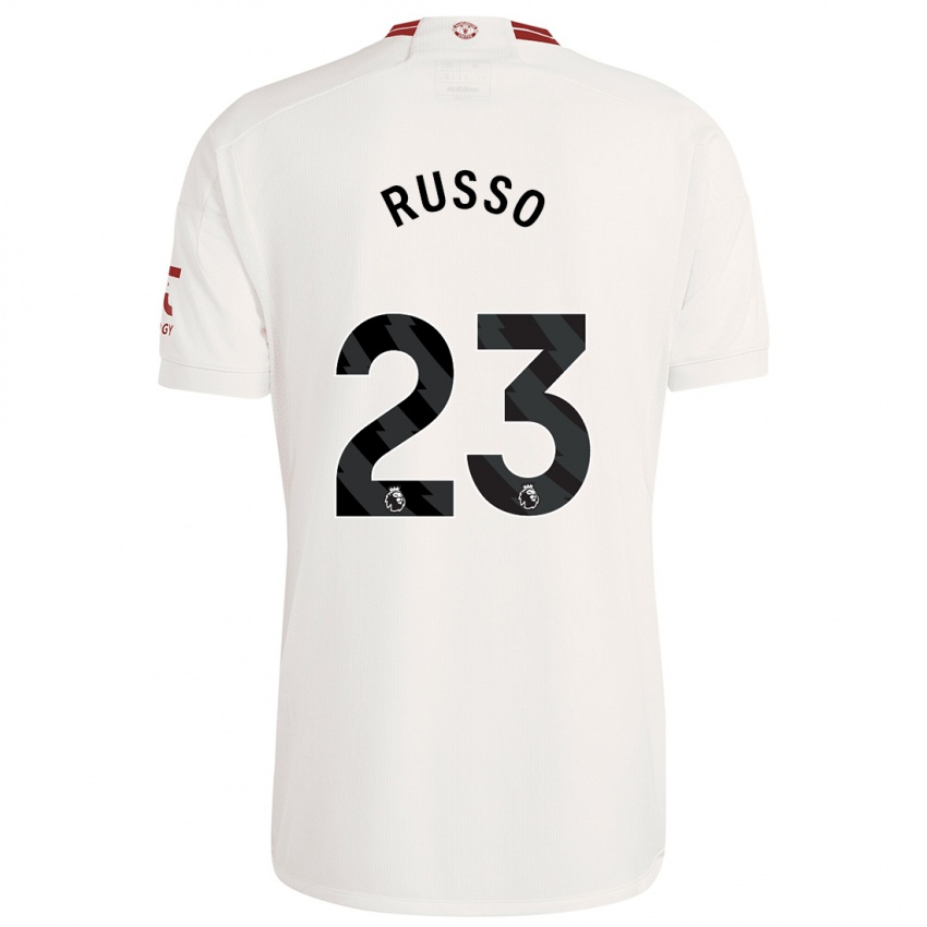 Kinder Alessia Russo #23 Weiß Ausweichtrikot Trikot 2023/24 T-Shirt Schweiz