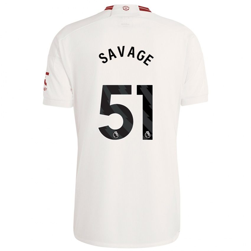 Kinder Charlie Savage #51 Weiß Ausweichtrikot Trikot 2023/24 T-Shirt Schweiz