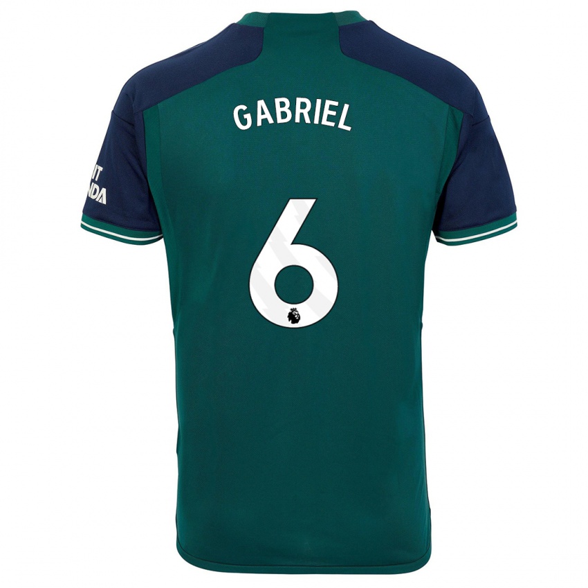 Kinder Gabriel Magalhaes #6 Grün Ausweichtrikot Trikot 2023/24 T-Shirt Schweiz
