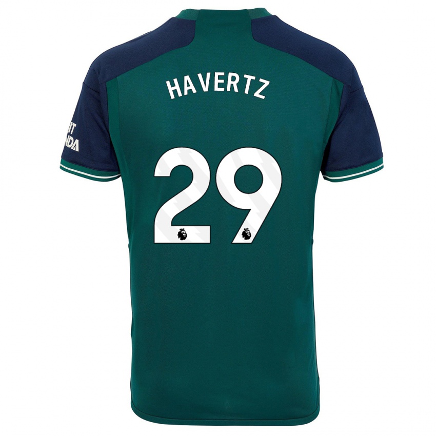 Kinder Kai Havertz #29 Grün Ausweichtrikot Trikot 2023/24 T-Shirt Schweiz