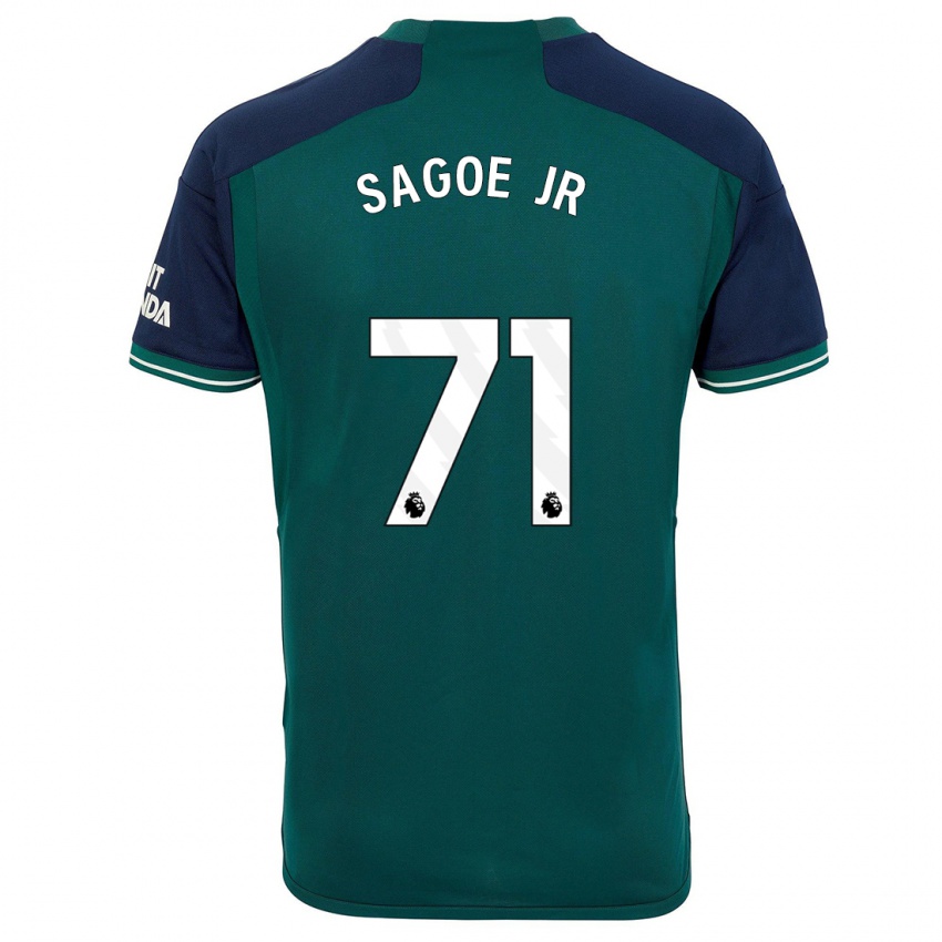 Kinder Charles Sagoe Jr #71 Grün Ausweichtrikot Trikot 2023/24 T-Shirt Schweiz