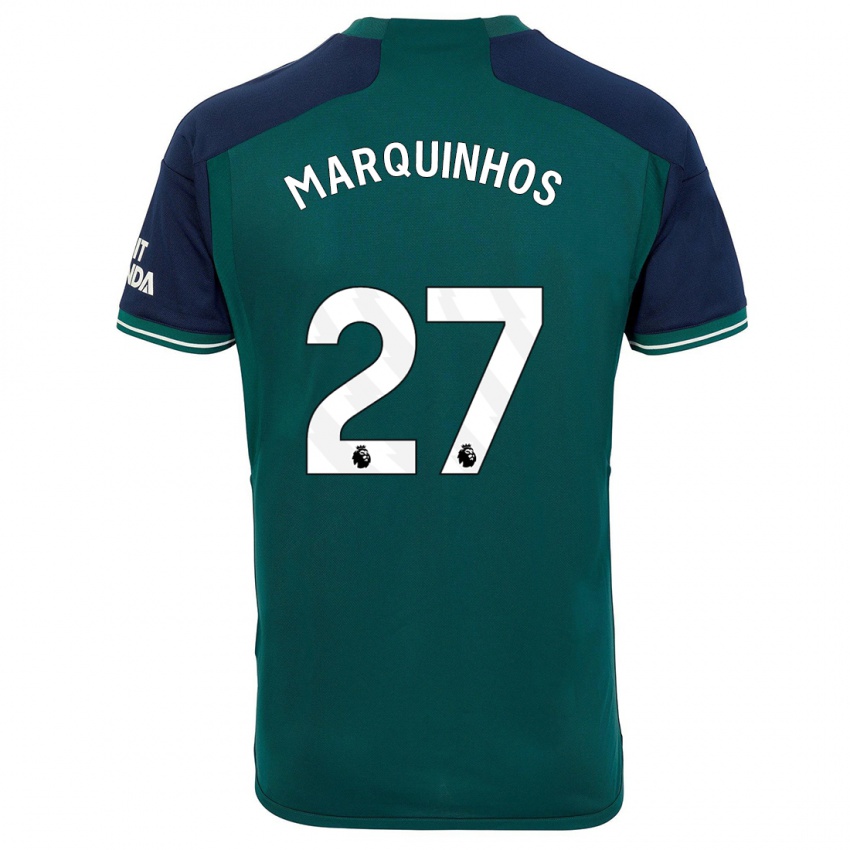 Kinder Marquinhos #27 Grün Ausweichtrikot Trikot 2023/24 T-Shirt Schweiz