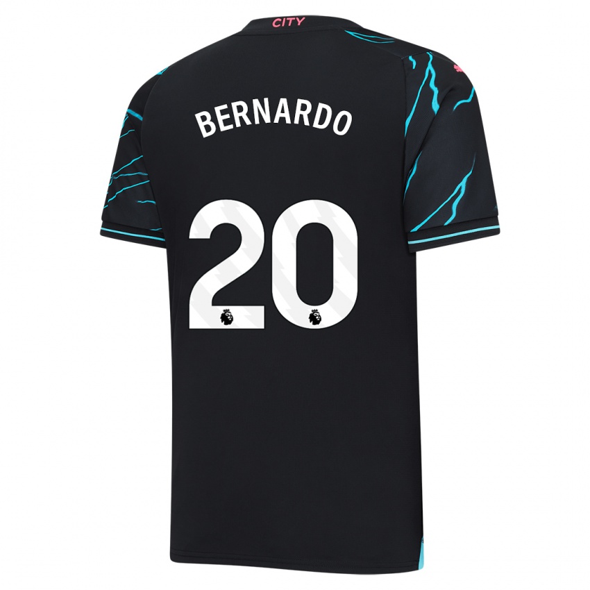 Kinder Bernardo Silva #20 Dunkelblau Ausweichtrikot Trikot 2023/24 T-Shirt Schweiz