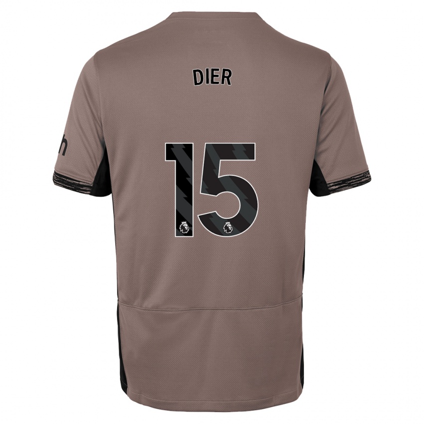 Enfant Maillot Eric Dier #15 Beige Foncé Troisieme 2023/24 T-Shirt Suisse