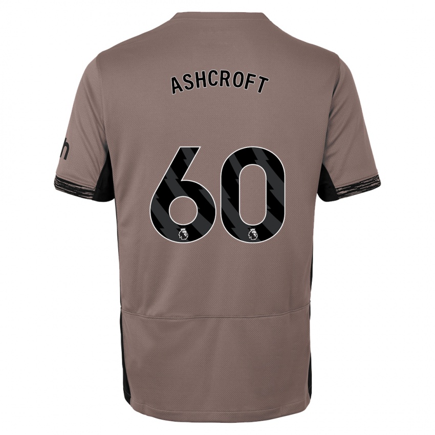Kinder Tyrell Ashcroft #60 Dunkelbeige Ausweichtrikot Trikot 2023/24 T-Shirt Schweiz