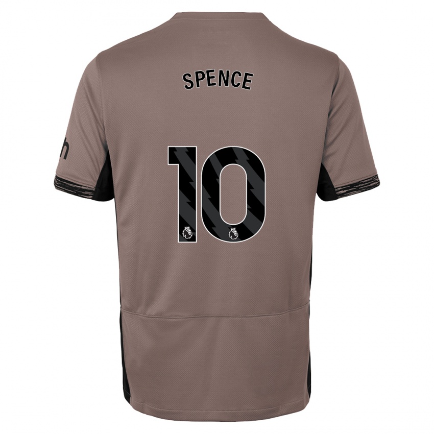 Enfant Maillot Drew Spence #10 Beige Foncé Troisieme 2023/24 T-Shirt Suisse