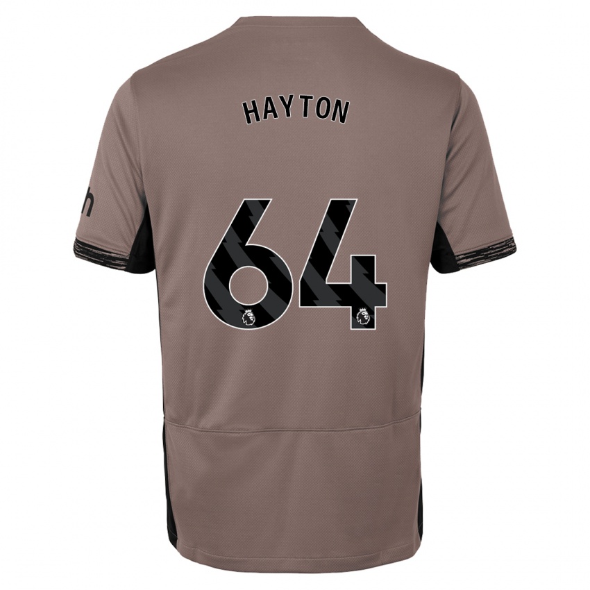 Enfant Maillot Adam Hayton #64 Beige Foncé Troisieme 2023/24 T-Shirt Suisse