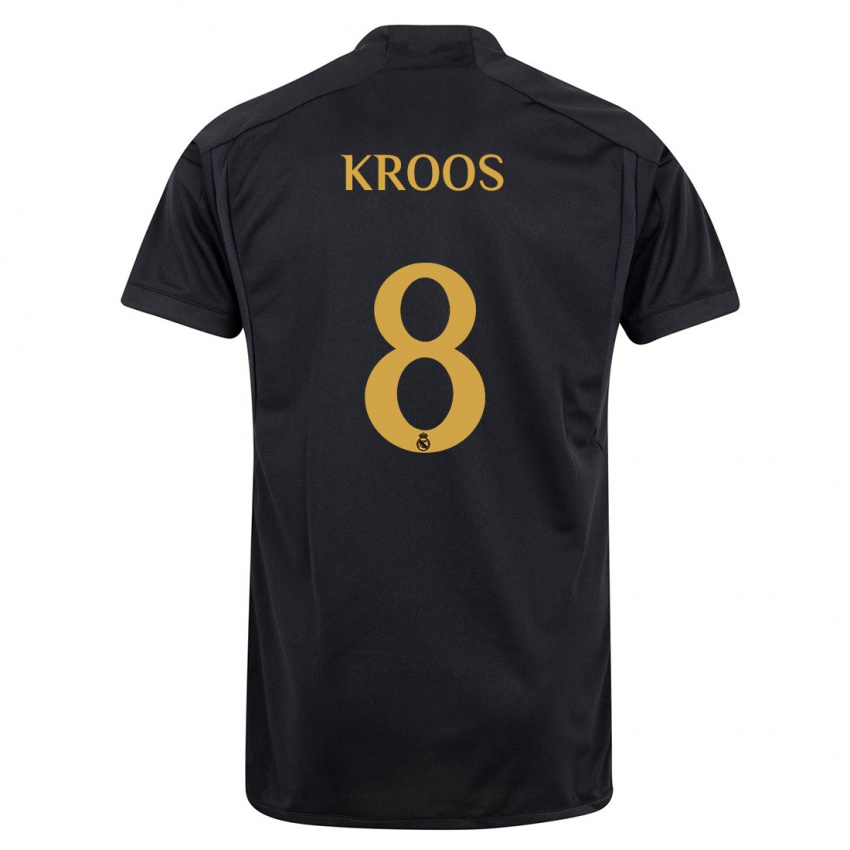 Enfant Maillot Toni Kroos #8 Noir Troisieme 2023/24 T-Shirt Suisse