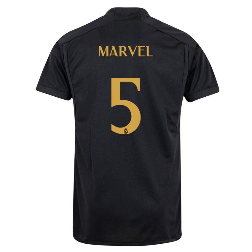 Enfant Maillot Marvel #5 Noir Troisieme 2023/24 T-Shirt Suisse
