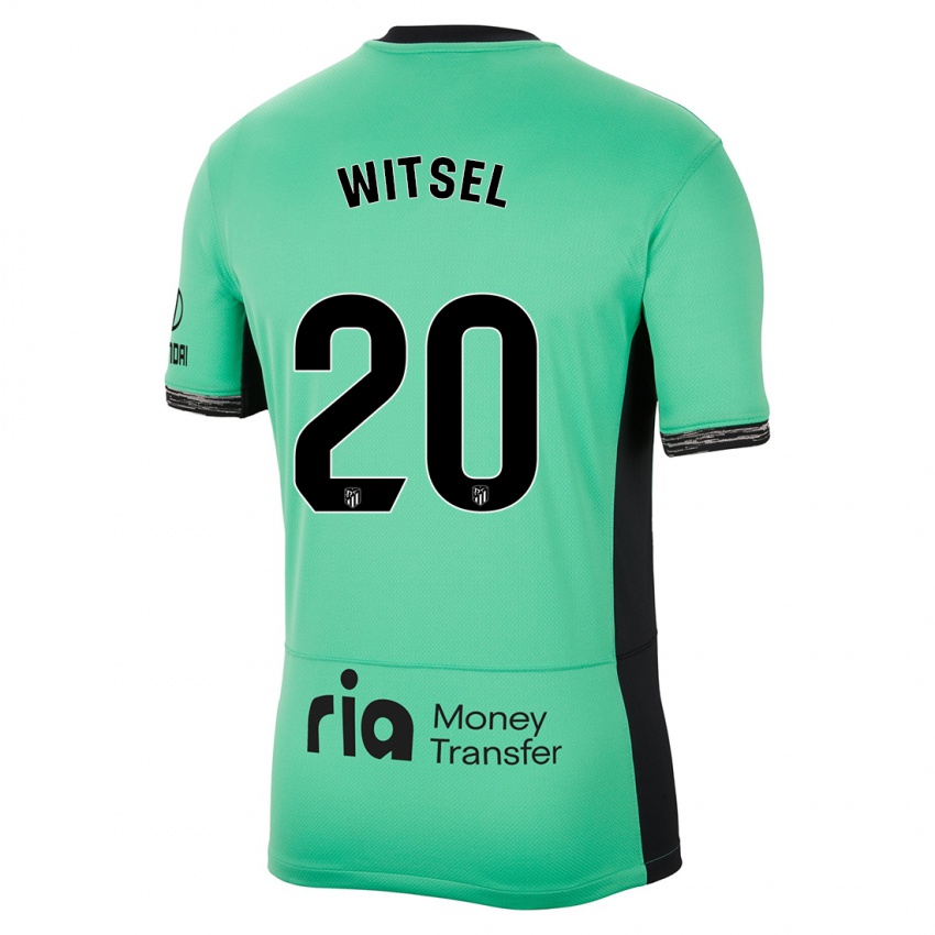 Kinder Axel Witsel #20 Frühlingsgrün Ausweichtrikot Trikot 2023/24 T-Shirt Schweiz