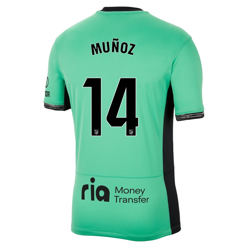 Kinder David Muñoz #14 Frühlingsgrün Ausweichtrikot Trikot 2023/24 T-Shirt Schweiz