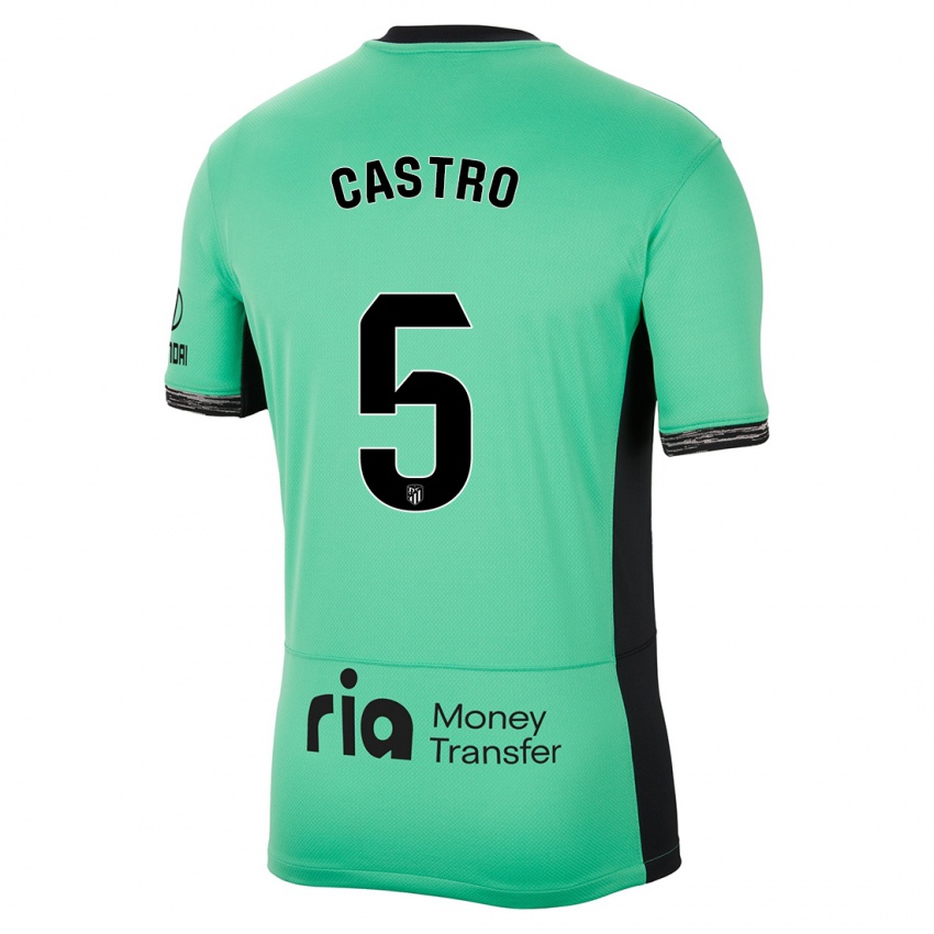 Enfant Maillot Oscar Castro #5 Vert Printanier Troisieme 2023/24 T-Shirt Suisse