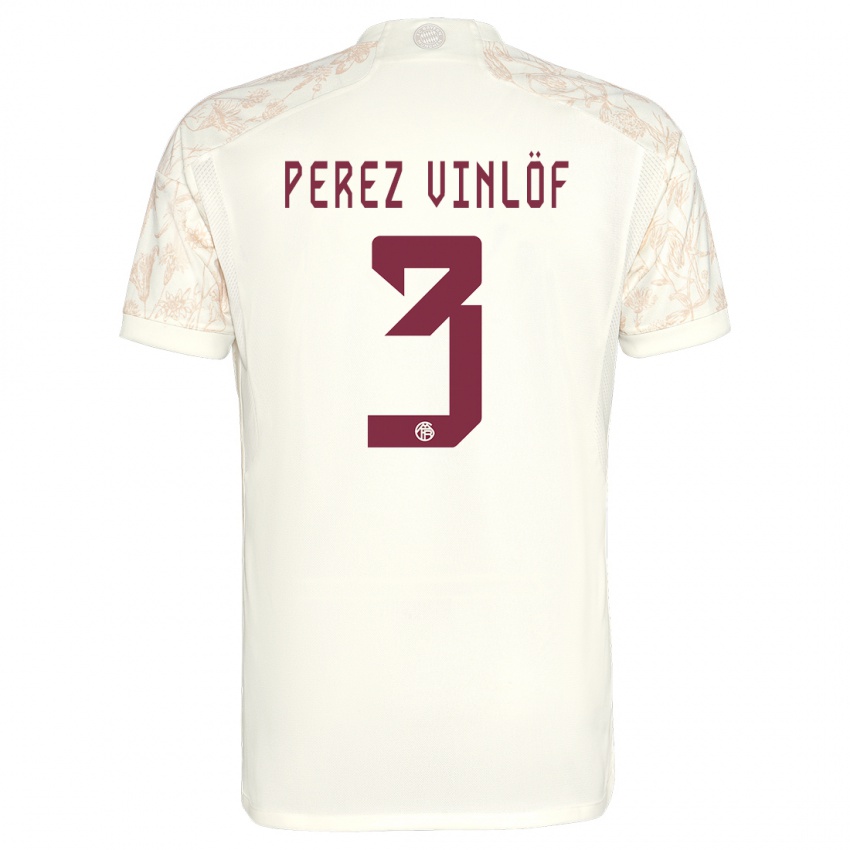 Kinder Matteo Perez Vinlöf #3 Cremefarben Ausweichtrikot Trikot 2023/24 T-Shirt Schweiz