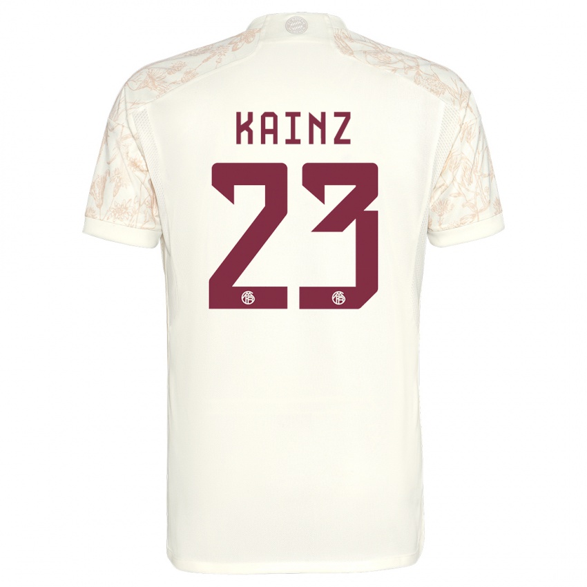 Kinder Manuel Kainz #23 Cremefarben Ausweichtrikot Trikot 2023/24 T-Shirt Schweiz