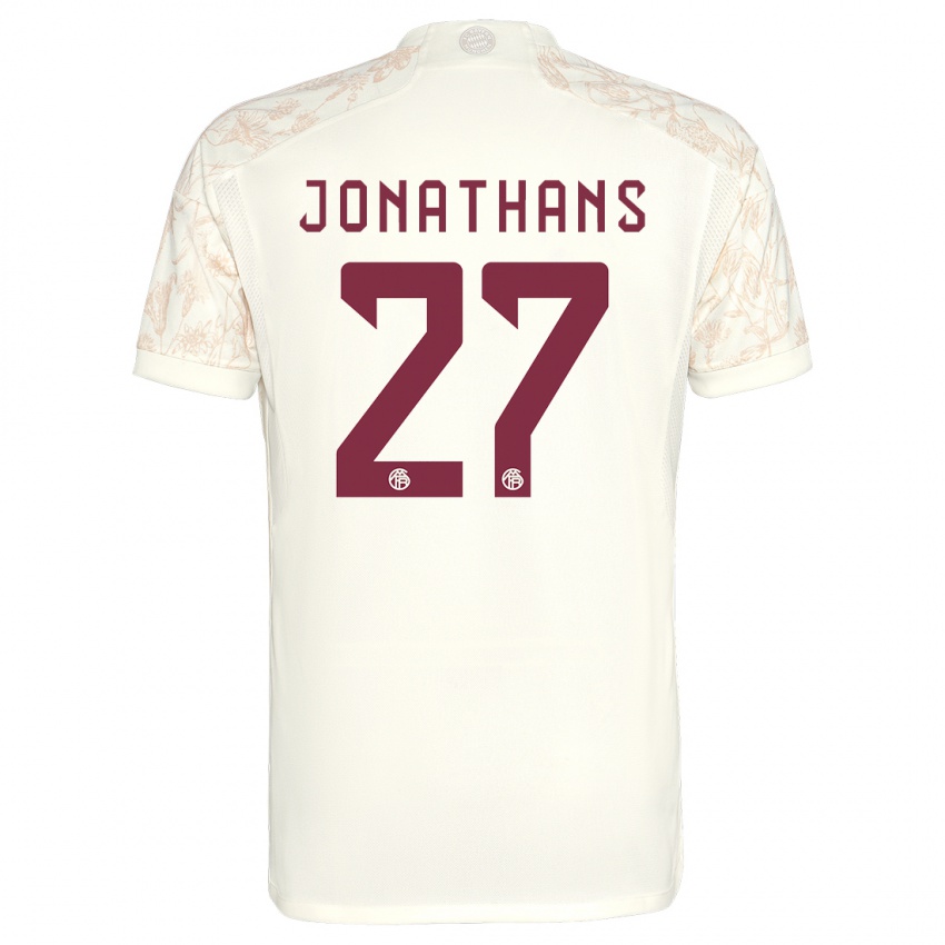 Kinder David Jonathans #27 Cremefarben Ausweichtrikot Trikot 2023/24 T-Shirt Schweiz